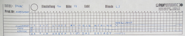 Fahrplan für die Kamera