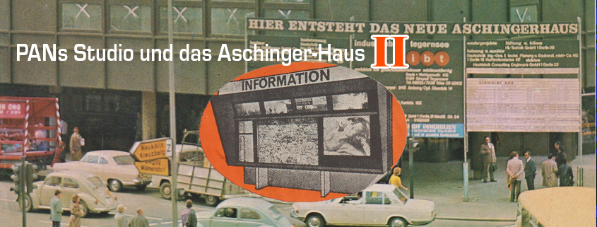 PANs Studio und die Infobox am Aschinger-Haus