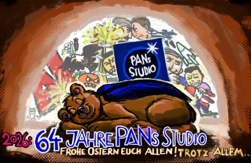 PANs Studio wird 64 - und wünscht Frohe Ostern!